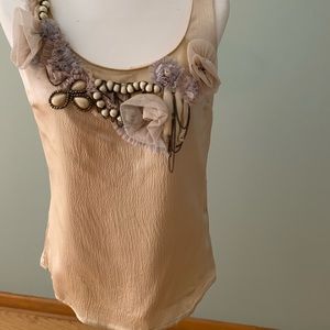 Anthropologie embellished statement top size 4